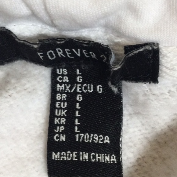 Forever 21 checkered Long Sleeve Crop Hoodie with matching Sweat Pants - Picture 5 of 13